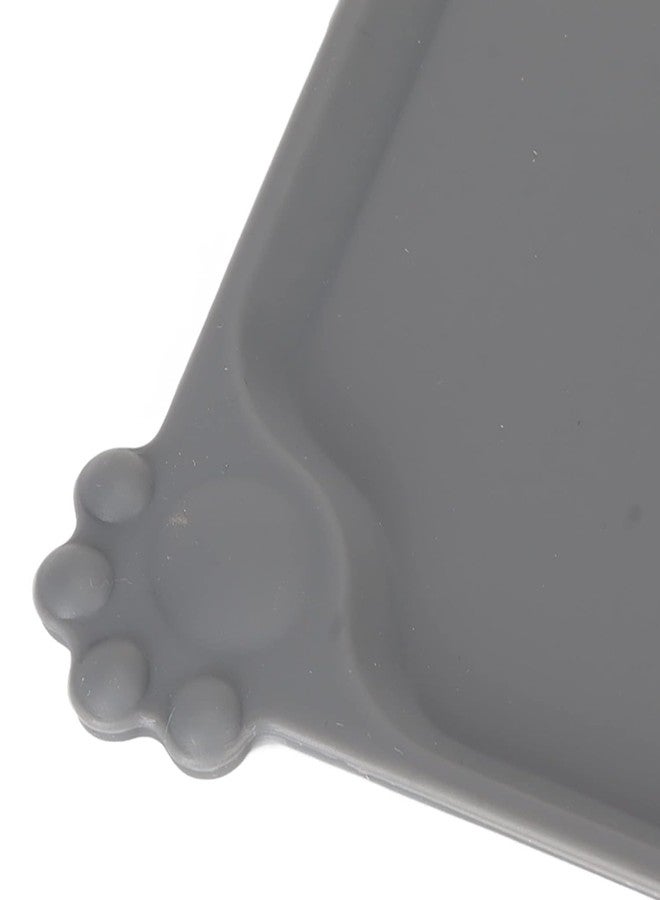 JAGDIV Non-Slip Waterproof Silicone Pet Food Mat With Raised Edges, Dog and Cat Feeding Mat, Water Bowl Placemats - Image 3